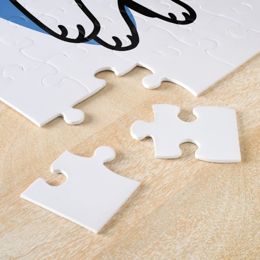 Laze Furr Days - Schattige Lazy Cats Design Legpuzzel (Zijkant)