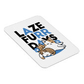 Laze Furr Days - Schattige Lazy Cats Design Magneet (Rechterzijde)