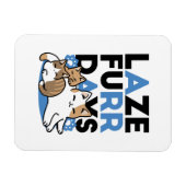 Laze Furr Days - Schattige Lazy Cats Design Magneet (Horizontaal)