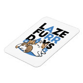 Laze Furr Days - Schattige Lazy Cats Design Magneet (Linkerzijde)