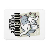 Laze Furr Days - Schattige Lazy Cats Design Magneet (Horizontaal)