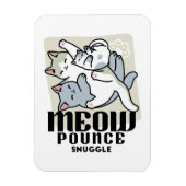 Laze Furr Days - Schattige Lazy Cats Design Magneet (Verticaal)