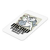 Laze Furr Days - Schattige Lazy Cats Design Magneet (Linkerzijde)