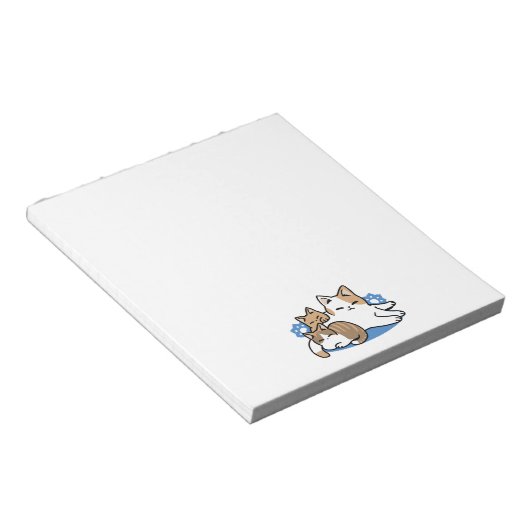 Laze Furr Days - Schattige Lazy Cats Design Notitieblok (Schuin)