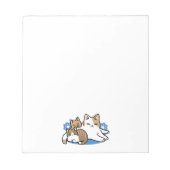 Laze Furr Days - Schattige Lazy Cats Design Notitieblok (Voorkant)