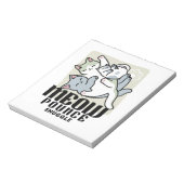 Laze Furr Days - Schattige Lazy Cats Design Notitieblok (Linkerzijde)