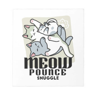 Laze Furr Days - Schattige Lazy Cats Design Notitieblok