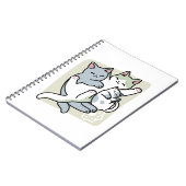 Laze Furr Days - Schattige Lazy Cats Design Notitieboek (Linkerzijde)