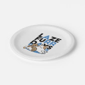 Laze Furr Days - Schattige Lazy Cats Design Papieren Bordje (Gekanteld)