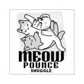 Laze Furr Days - Schattige Lazy Cats Design Rubberstempel (Afrduk)