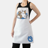 Laze Furr Days - Schattige Lazy Cats Design Schort (Insitu)