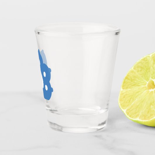 Laze Furr Days - Schattige Lazy Cats Design Shot Glas (Rechts)