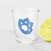 Laze Furr Days - Schattige Lazy Cats Design Shot Glas (Voorkant)