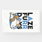 Laze Furr Days - Schattige Lazy Cats Design Spandoek (Horizontaal)