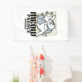 Laze Furr Days - Schattige Lazy Cats Design Spandoek (Insitu)