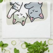 Laze Furr Days - Schattige Lazy Cats Design Theedoek (Gevouwen)