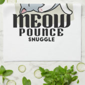 Laze Furr Days - Schattige Lazy Cats Design Theedoek (Gevouwen)