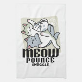 Laze Furr Days - Schattige Lazy Cats Design Theedoek (Verticaal)