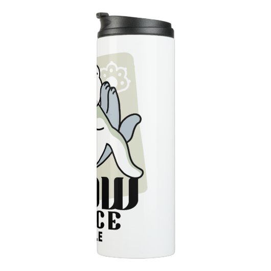 Laze Furr Days - Schattige Lazy Cats Design Thermosbeker (Geroteerd rechts)