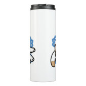 Laze Furr Days - Schattige Lazy Cats Design Thermosbeker (Achterkant)