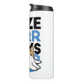 Laze Furr Days - Schattige Lazy Cats Design Thermosbeker (Geroteerd rechts)