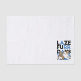 Laze Furr Days - Schattige Lazy Cats Design Tissuepapier