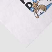 Laze Furr Days - Schattige Lazy Cats Design Tissuepapier (Detail)