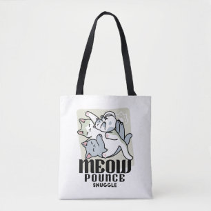 Laze Furr Days - Schattige Lazy Cats Design Tote Bag