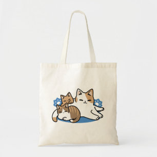 Laze Furr Days - Schattige Lazy Cats Design Tote Bag