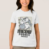 Laze Furr Days - Schattige Lazy Cats Design Tri-Blend Shirt (Voorkant)