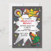 Lazer Label verjaardagsfeestje Kaart (Voorkant)