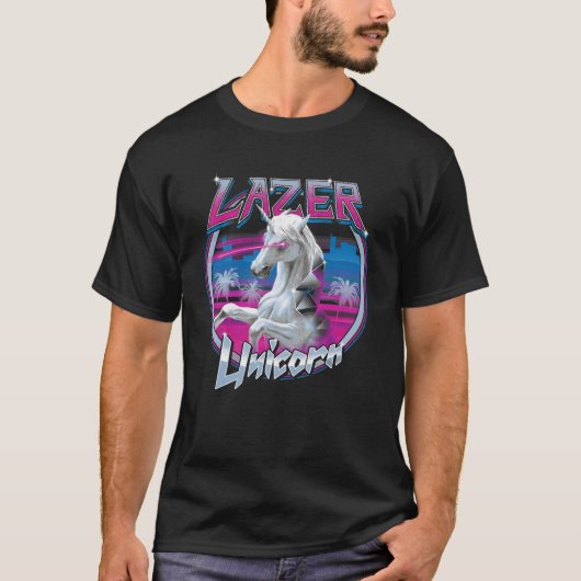 Lazer Unicorn girl T-shirt (Voorkant)