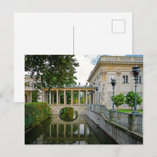 Lazienki paleisarchitectuur Warschau Briefkaart (Voorkant / Achterkant)