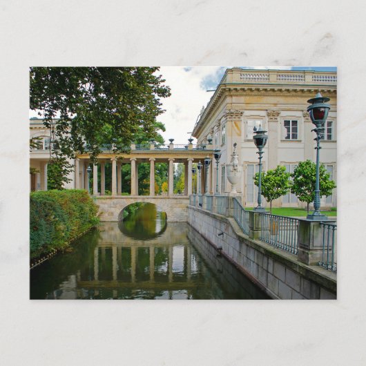 Lazienki paleisarchitectuur Warschau Briefkaart (Voorkant)