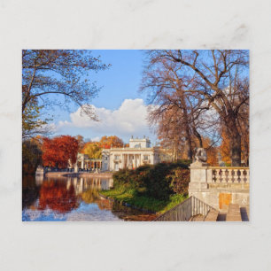 Lazienki Park in Warschau Briefkaart