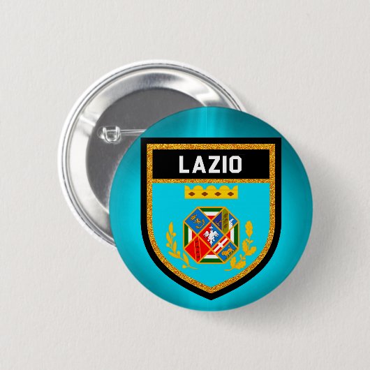 Lazio Flag Ronde Button 5,7 Cm (Voorkant /achterkant)