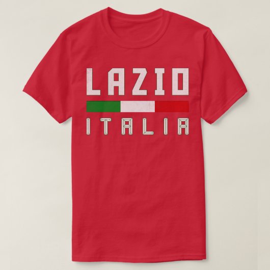 Lazio Italiaans Retro Typografie Design T-shirt (Design voorkant)