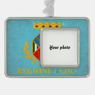 Lazio Verzilverd Omlijst Ornament