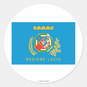 Lazio vlag ronde sticker