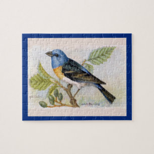 Lazuli Bunting Bird Puzzel Legpuzzel