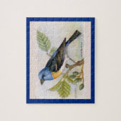 Lazuli Bunting Bird Puzzel Legpuzzel (Verticaal)