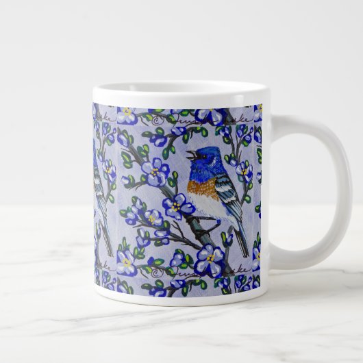 Lazuli Bunting Coffee Cup Grote Koffiekop (Rechts)