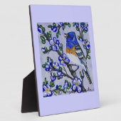 Lazuli Bunting Fotoplaat (Zijkant)