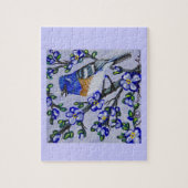Lazuli Bunting Legpuzzel (Verticaal)