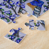 Lazuli Bunting Puzzle Legpuzzel (Zijkant)