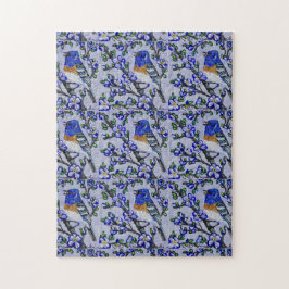 Lazuli Bunting Puzzle Legpuzzel