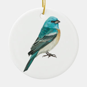Lazuli Bunting Songbird Keramisch Ornament