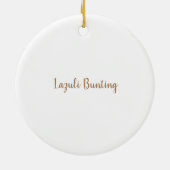 Lazuli Bunting Songbird Keramisch Ornament (Achterkant)