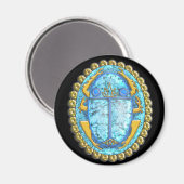 lazuli scarab magneet (Voorkant / Achterkant)