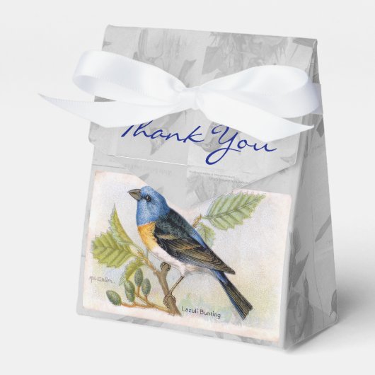  Lazulli Bunting Blue Bird  Bedankdoosjes (Voorkant Zijde)